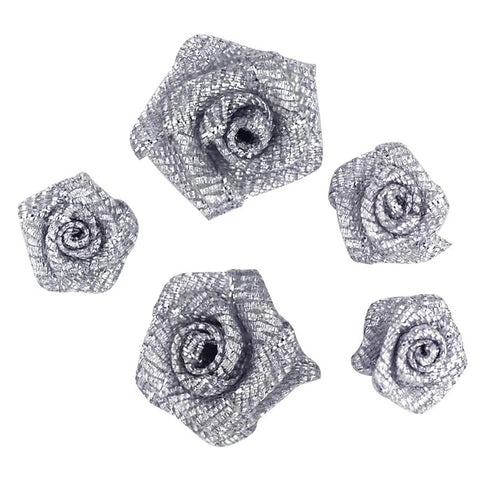 10mm & 15mm Assorted Grub Rose Flowers (available in 8 colours)